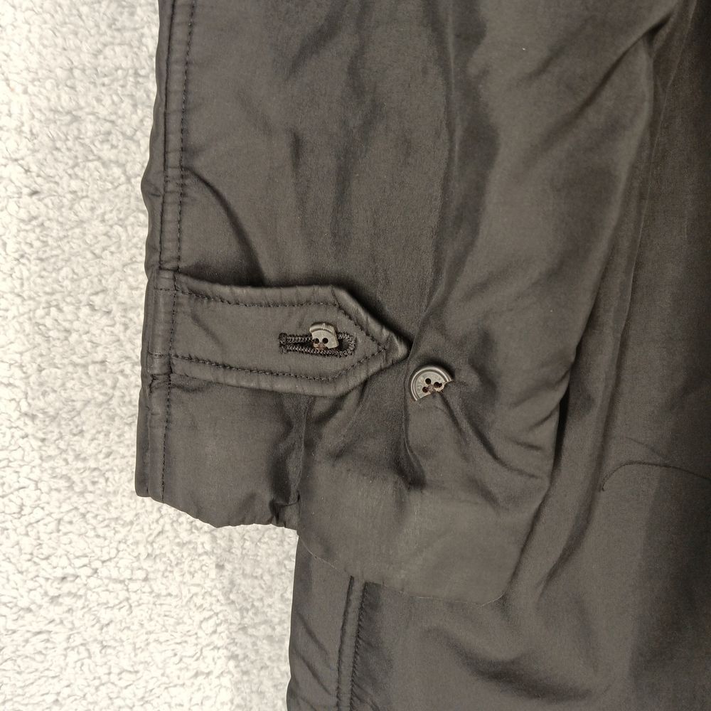 Lauren Ralph Lauren Women's Large Long Winter Coat Fleece Lined‎ Outerwear Black - Picture 5 of 9